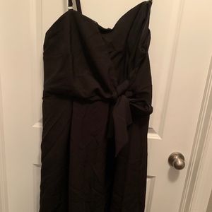 Black strap dress